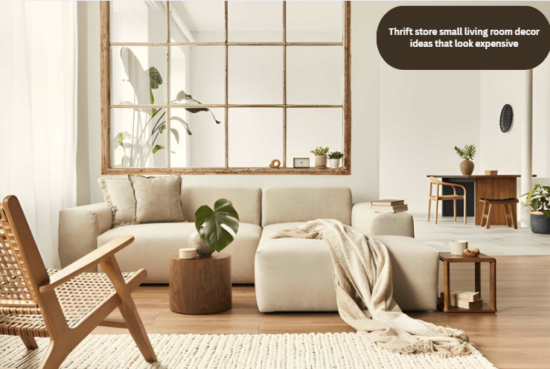 Thrift store small living room decor ideas that look expensive