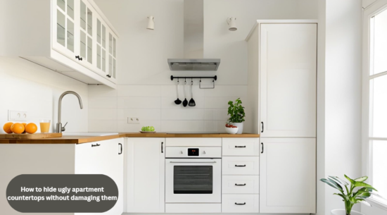 How to hide ugly apartment countertops without damaging them